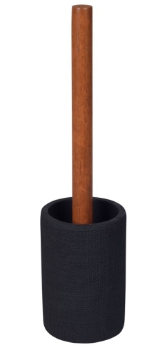 Sapho CRAFT álló WC-kefe, fekete/akác 8572