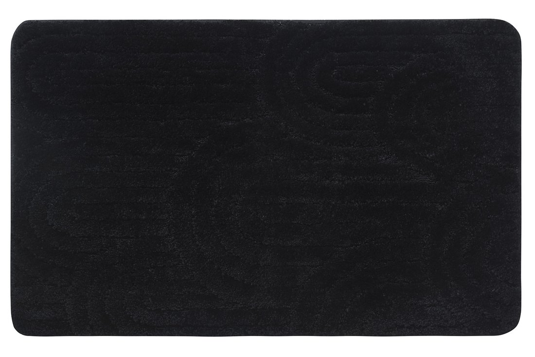 Sapho AQUALINE RIST 50x80 cm fürdőszobai kilépőszőnyeg, fekete NI8591