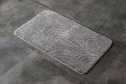 Sapho AQUALINE RIST 50x80 cm fürdőszobai kilépőszőnyeg, szürke NI8593