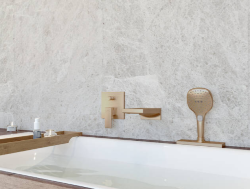 Hansgrohe sBox kád színkészlet, szögletes, szálcsiszolt bronz 28010140