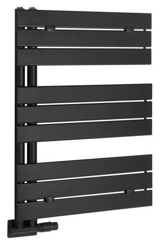 Sapho AQUALINE MYTHOS 500x830 mm fürdőszobai radiátor, matt fekete LLM508B