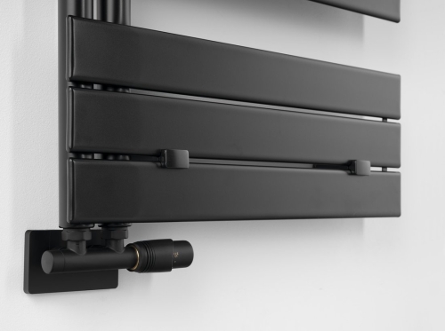 Sapho AQUALINE MYTHOS 500x1130 mm fürdőszobai radiátor, matt fekete LLM511B