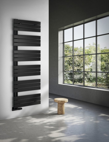 Sapho AQUALINE MYTHOS 500x1730 mm fürdőszobai radiátor, matt fekete LLM517B