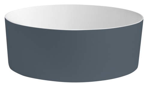 Sapho THIN 38 cm Rockstone pultra szerelhető mosdó, matt fehér/siena WN548-42