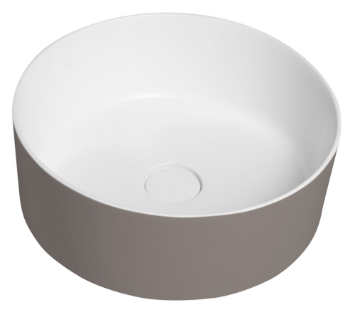 Sapho THIN 38 cm Rockstone pultra szerelhető mosdó, matt fehér/agila WN548-43