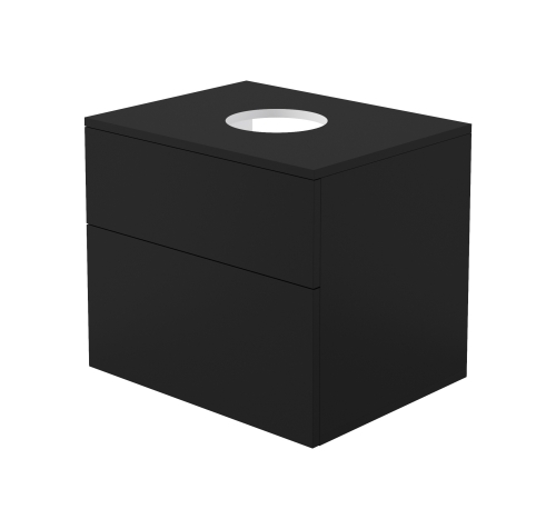Deante PRIZMA 60 cm alsó szekrény pultra ültethető mosdóhoz, nero SDI_NB61