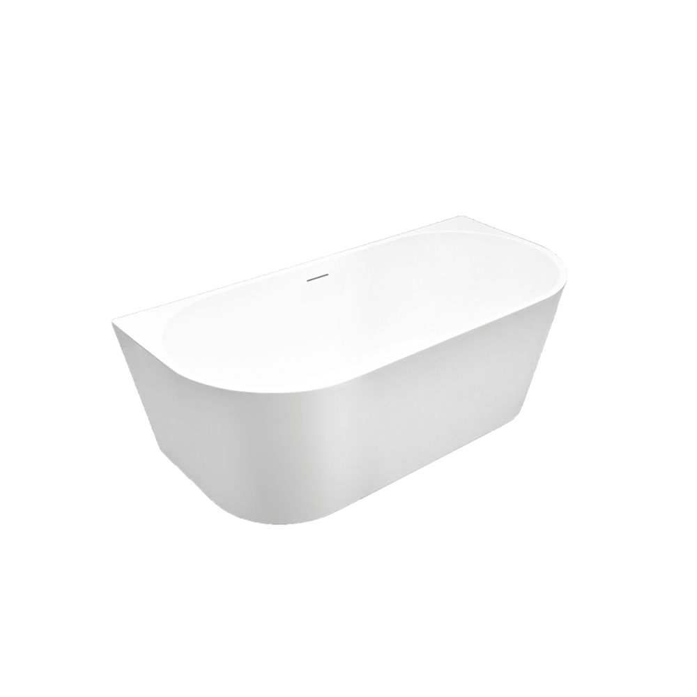 Emporia Emilia falra tolható szabadonálló kád 150x75 cm, fehér WS206-1500