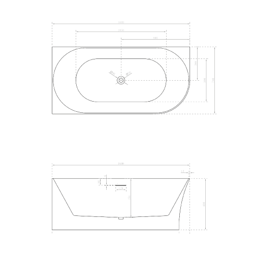 Emporia Molly sarokba tolható szabadonálló kád 160x75 cm balos, fehér TW-7790L-1600