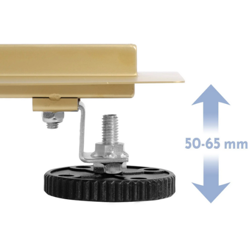 Rea Neox rozsdamentes acél zuhanyfolyóka 50 cm, szálcsiszolt arany REA-G4891