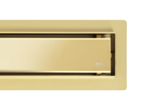 Rea Neox rozsdamentes acél zuhanyfolyóka 90 cm, fényes arany REA-G2564