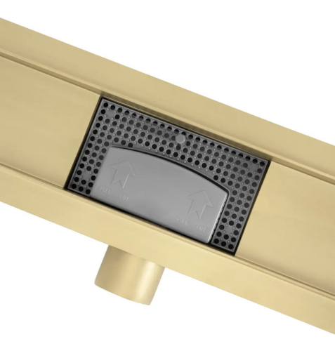 Rea Neox rozsdamentes acél zuhanyfolyóka 90 cm, fényes arany REA-G2564