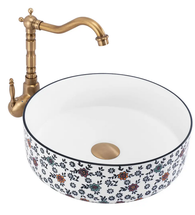 Rea Stefania pultra ültethető mosdó 36 cm, fehér REA-U9852