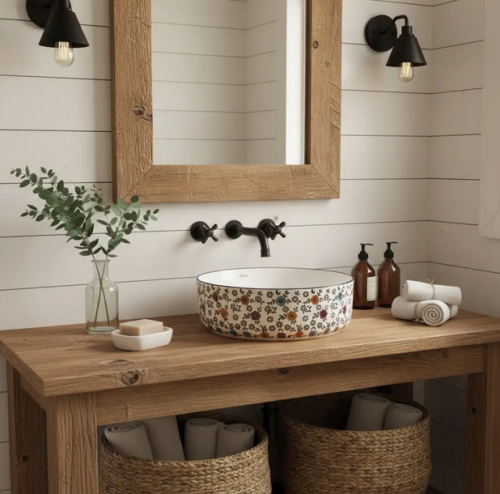 Rea Stefania pultra ültethető mosdó 36 cm, fehér REA-U9852