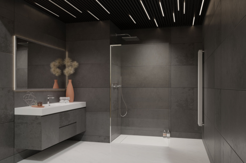 Radaway Modo SL II Walk-in zuhanyfal, króm színű profil, balos 85 cm 10319085-01-01L