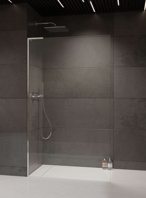 Radaway Modo SL II Walk-in zuhanyfal, króm színű profil, balos 85 cm 10319085-01-01L