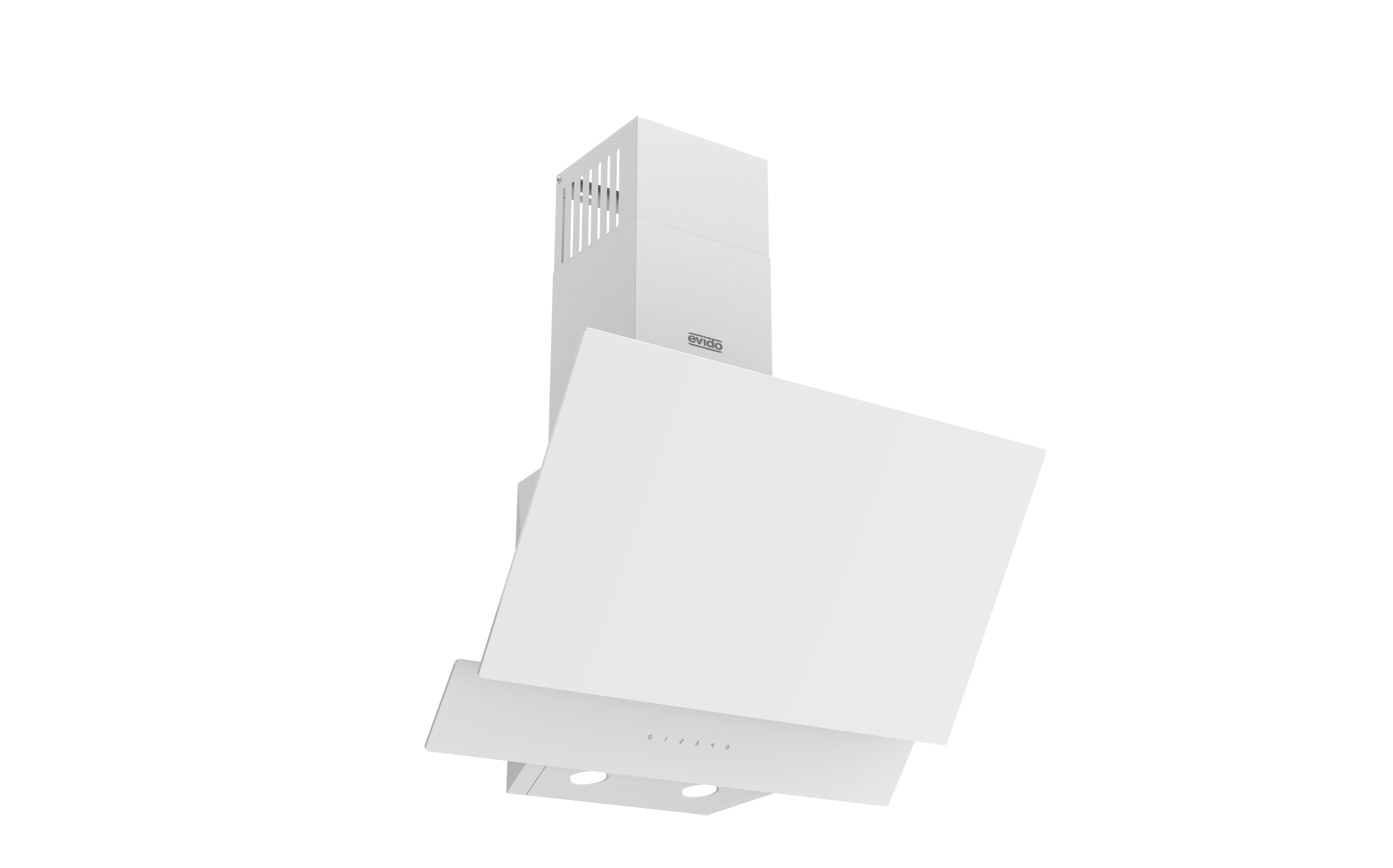 EVIDO SKY PRO 60W design páraelszívó, 60 cm, érintőszenzoros vezérlés, fehér üveg CHY6TW.1