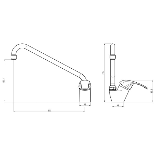 Ferro Vasto KMT kád- és mosdótöltő csaptelep, króm BVA4A-NSH