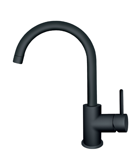 EVIDO LANA íves álló gránit csaptelep, fekete 105874