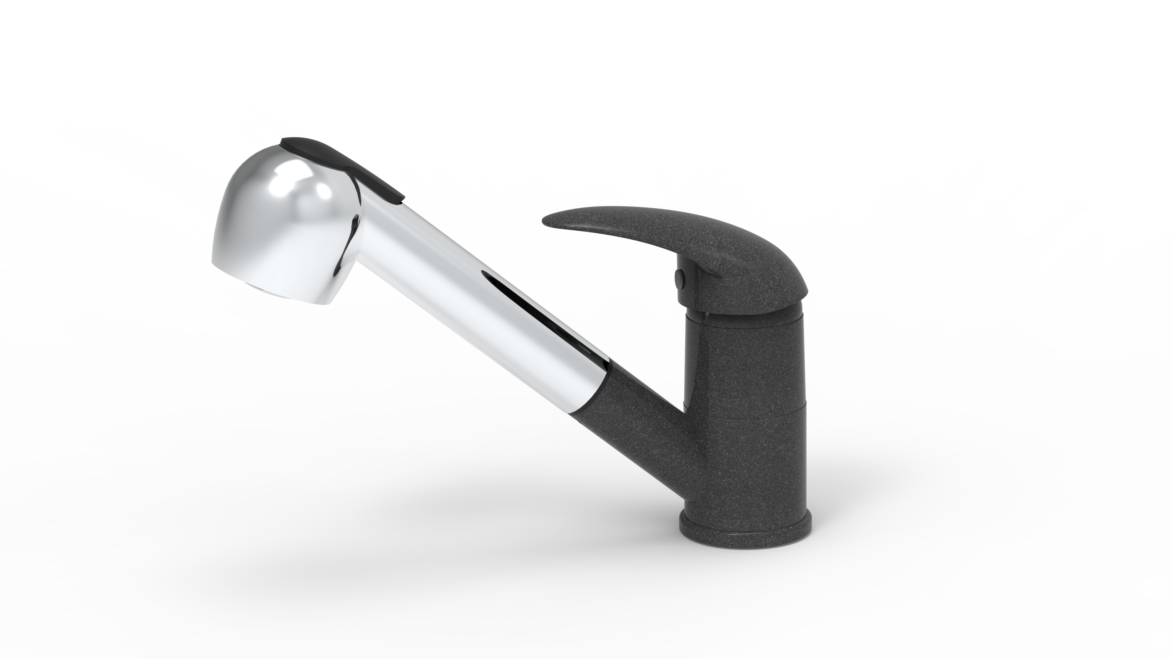 EVIDO PINGUIN-S zuhanyfejes gránit csaptelep, antracit/króm 105751