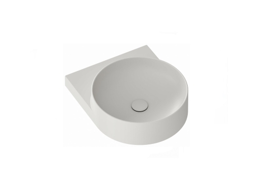 Ravak Yard 40 cm kerámia mosdó csaplyuk nélkül, Smoke Grey XJX0O040000
