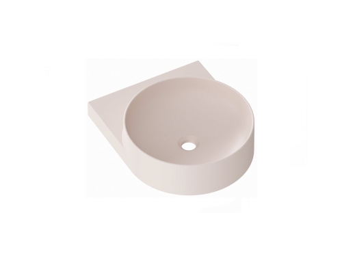 Ravak Yard 40 cm kerámia mosdó csaplyuk nélkül, Alabaster Pink XJX0G040000