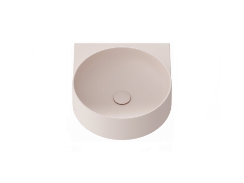 Ravak Yard 40 cm kerámia mosdó csaplyuk nélkül, Alabaster Pink XJX0G040000