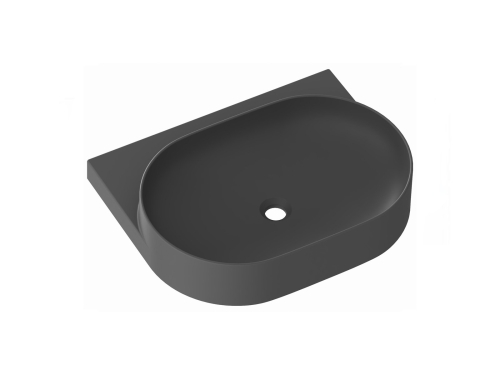 Ravak Yard 60 cm kerámia mosdó csaplyuk nélkül, antracit XJX03060000