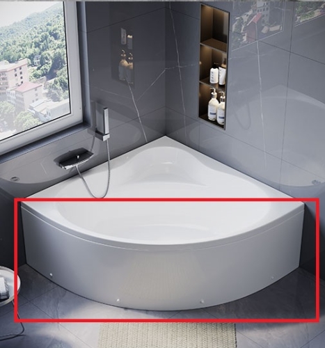 N-Smart Minna 120x120 sarokkádhoz előlap, fehér NSKS-EL-MIN120