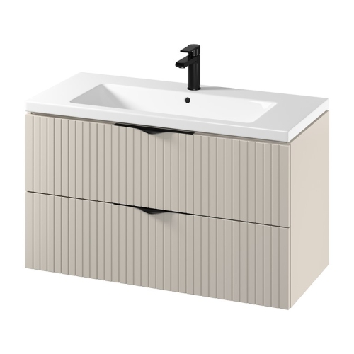 Cersanit TIRSO 100 cm alsószekrény COMO mosdóval, matt kasmír S801-548