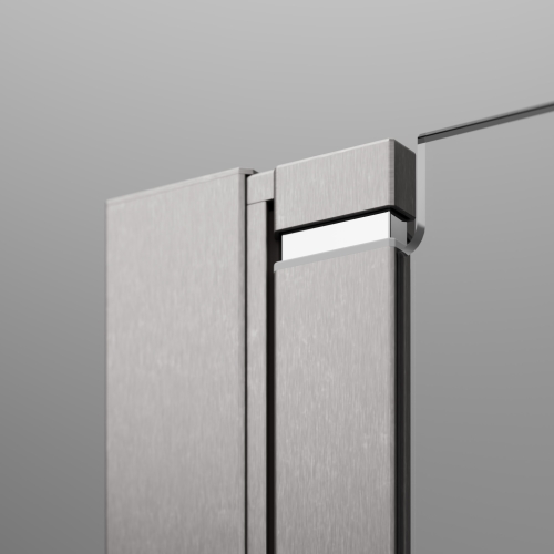 Radaway Brushed Nickel Nes KDJ II 90 B szögletes zuhanykabin ajtó 90 cm, szálcsiszolt króm 10032090-91-01L