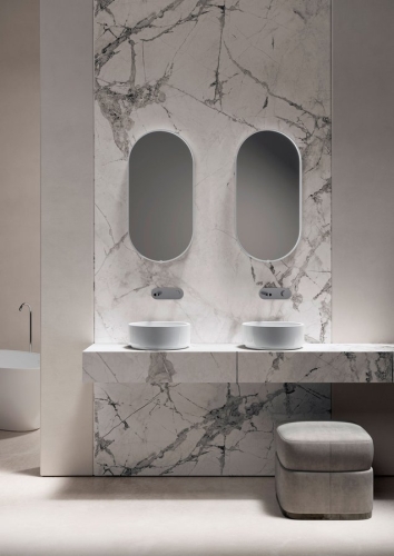 Sapho KERASAN OKE 30 cm pultra ültethető mosdó, matt zöld 554011