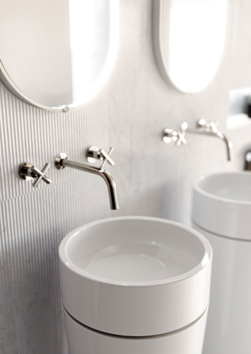 Sapho KERASAN OKE 30 cm pultra ültethető mosdó, matt fekete 554031