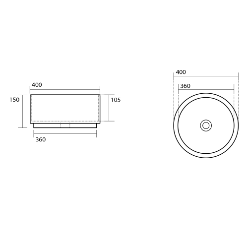 Sapho KERASAN OKE 40 cm pultra ültethető mosdó, fehér 554101