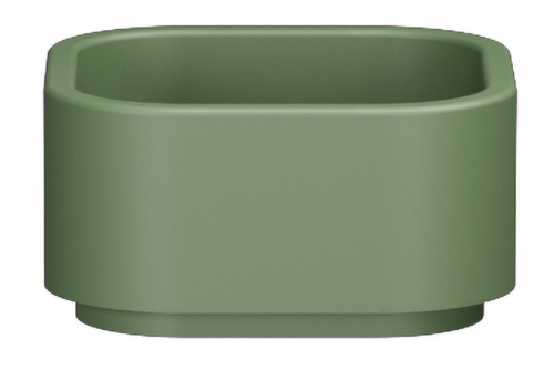 Sapho KERASAN HAKO 30x30 cm pultra ültethető mosdó, matt zöld 554311