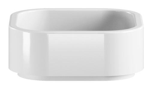 Sapho KERASAN HAKO 40x40 cm pultra ültethető mosdó, fehér 554401