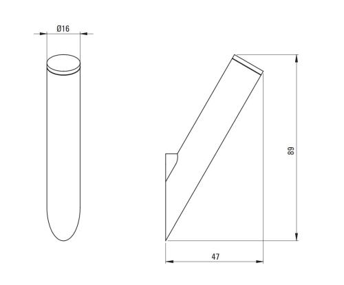 Deante SILIA fürdőszobai akasztó, szálcsiszolt bronz ADI_C111
