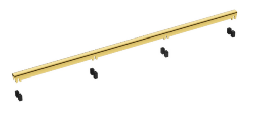Balneo Slim & Low ProLine Gold 70 cm zuhanyfolyóka, szálcsiszolt arany A0401030201-2