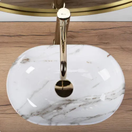 Rea AMELIA MINI ráültethető mosdó, 38x26 cm REA-U9107