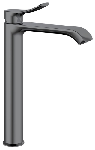 Sapho SUGA magasított mosdócsaptelep, gun metal TJ006GM