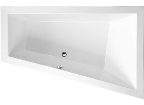 Sapho POLYSAN TRIANGL SLIM 180x120 cm jobbos aszimmetrikus kád, fehér 20611S