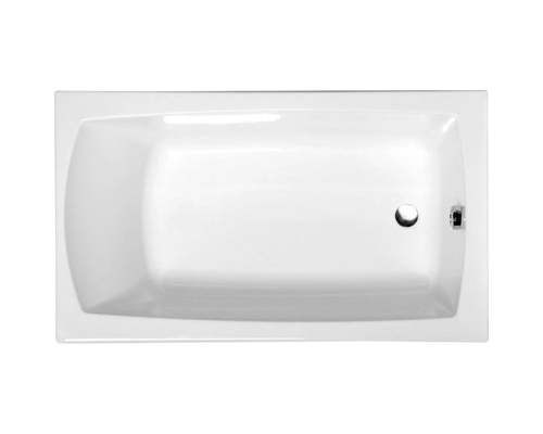 Sapho POLYSAN LILY SLIM 120x70 cm kád, fehér 25111S