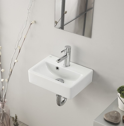 Sapho AQUALINE 37,5x28 cm kerámiamosdó, fehér 201.129.0