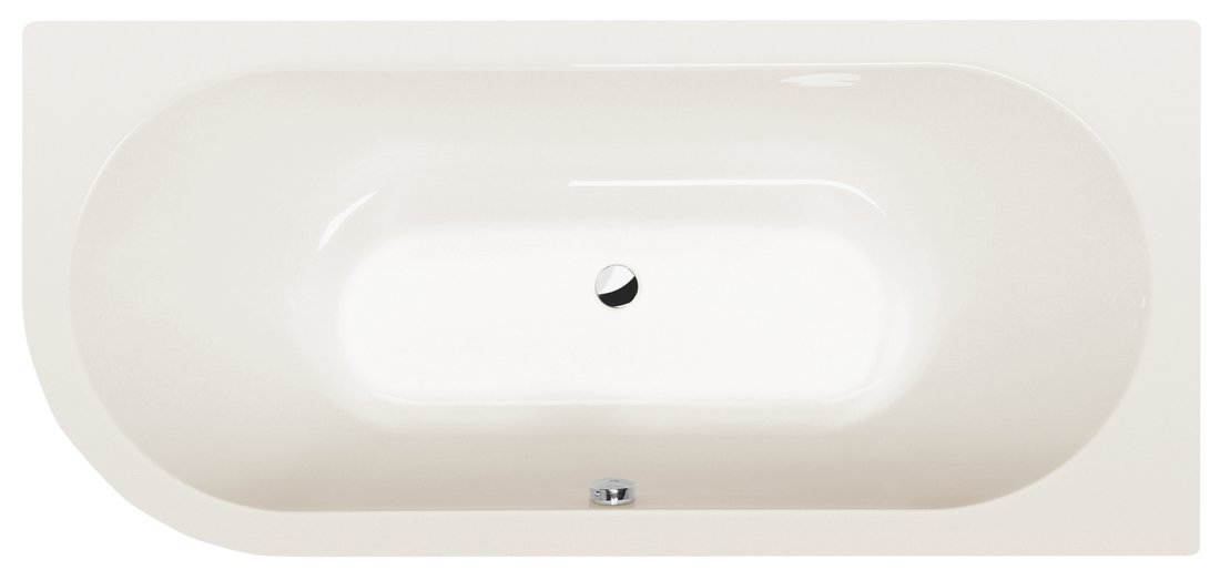 Sapho POLYSAN VIVA 175x80 cm jobbos aszimmetrikus kád, elefántcsont 78119.40
