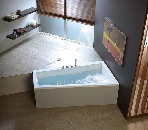 Sapho POLYSAN ANDRA 180x90 cm jobbos aszimmetrikus kád, fehér 78771