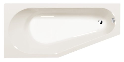 Sapho POLYSAN TIGRA 170x80 cm balos aszimmetrikus kád, elefántcsont 90111.40