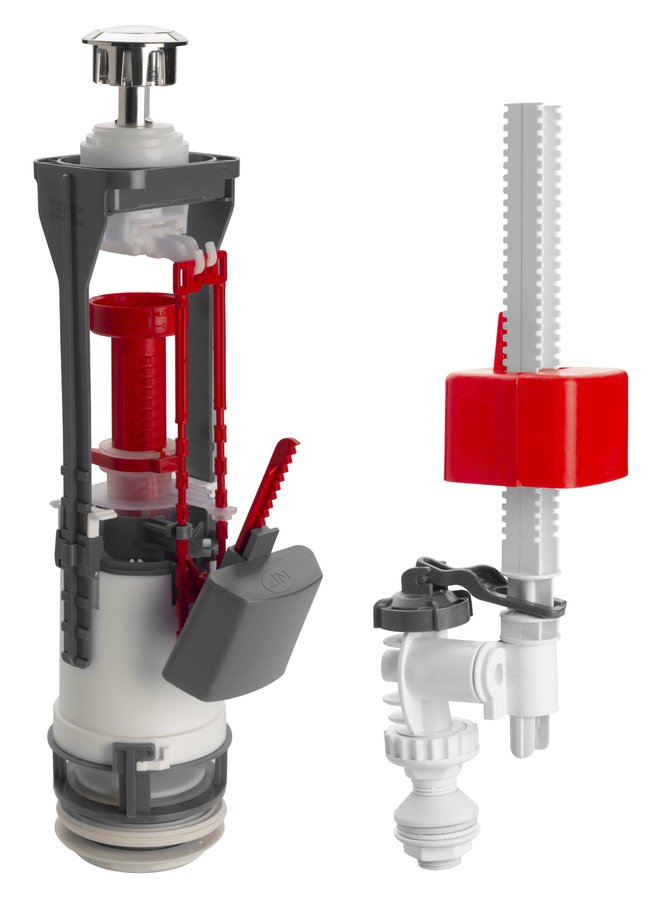 Sapho duálgombos öblítőmechanika, króm SSUV25