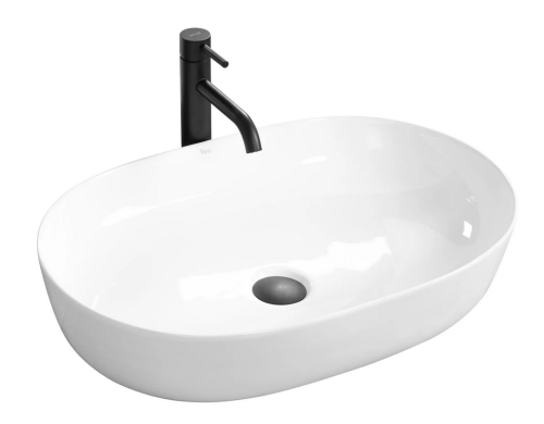 Rea Cleo ráültethető mosdó 60,5x41 cm, fehér REA-U0024