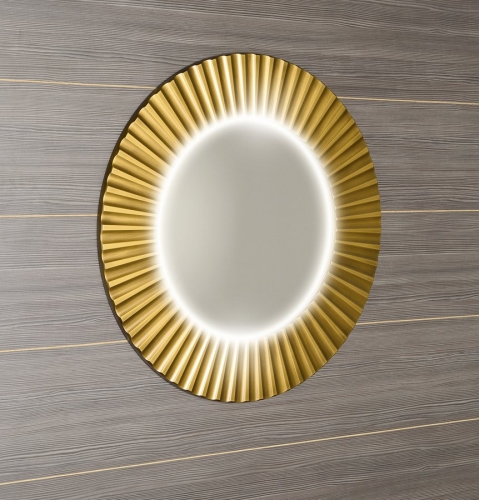 Sapho PRIDE 75 cm tükör LED világítással, arany PD750