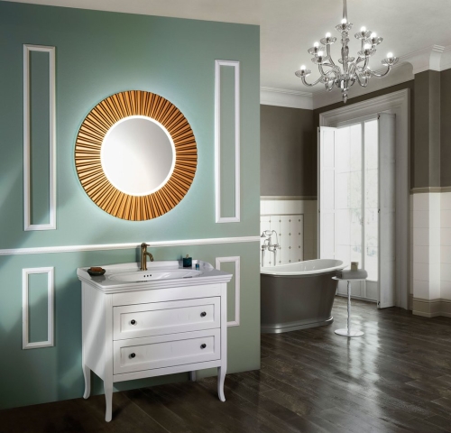 Sapho PRIDE 75 cm tükör LED világítással, bronz PD754