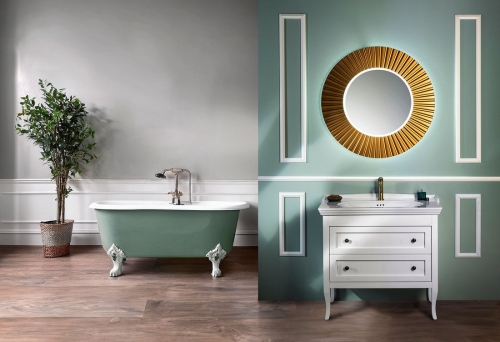 Sapho PRIDE 75 cm tükör LED világítással, bronz PD754